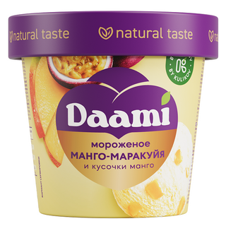 Мороженое премиум DAAMI "Сливочное манго с кусочками манго" (0,090 кг) 