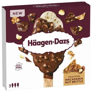 Häagen-Dazs Helado Cracking Macadamia Nut Brittle 3x80ml