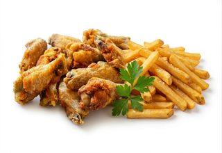 Alitas De Pollo Fritas (5 Uds.)