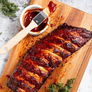 Costilla De Cerdo Con Salsa Barbacoa