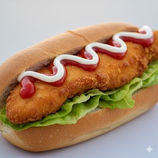 Panino con cotoletta di pollo