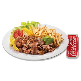  Kebab Prato (Carne+Salada+Batata) + Bebida 