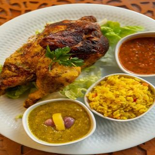 Demi pièce de poulet rôti