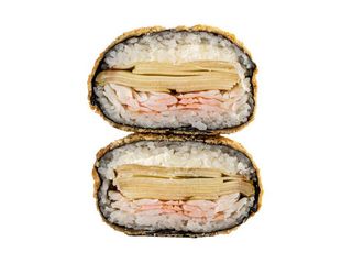 Суші бургер з креветкою