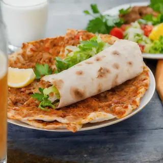 Lahmacun con atún