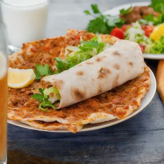 Lahmacun con atún