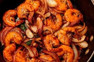 Prawns devilled