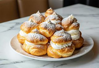 Chantilly gigante maxi bignè con panna