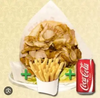 Menú Doner sólo carne+ papas + bebida XXL