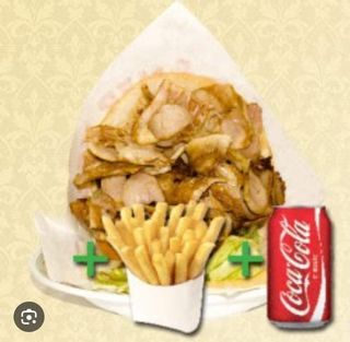 Menú Doner sólo carne+ papas + bebida XXL