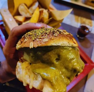 Burger pistacchioso