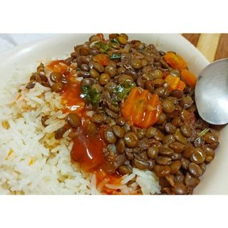 Kamande +Rice/Chapati