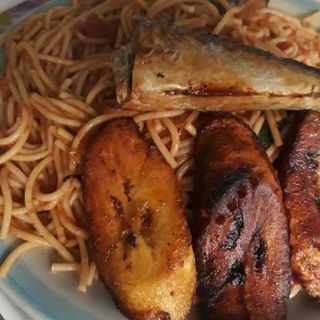 White Spaghetti + Plantain + Turkey