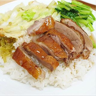 Arroz con pato asado + Coca-cola （烤鸭饭+可乐）