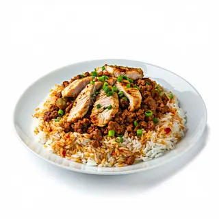 745 Arroz con solomillo y foie