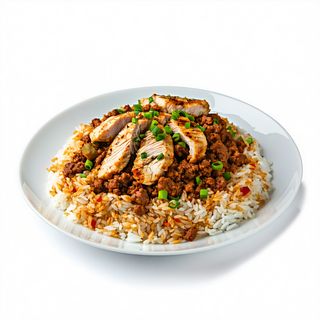 745 Arroz con solomillo y foie