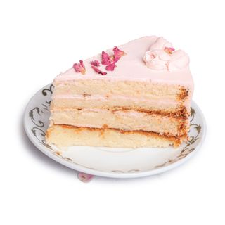Milk and Rose Slice Cake