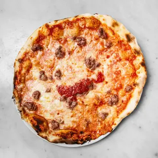 Pizza con salsiccia