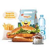 King junior chicken burger menù
