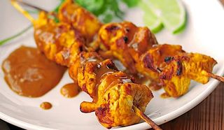 114. Pollo con sate alla piastra