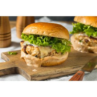 Classic Beef Burger with Fries and Slaw