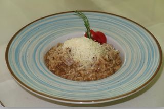 Ризото със свинско бон филе