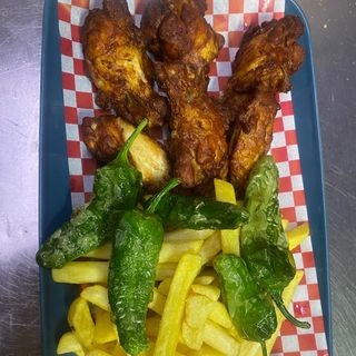 Alitas Con Salsa BBQ (6 Uds.)