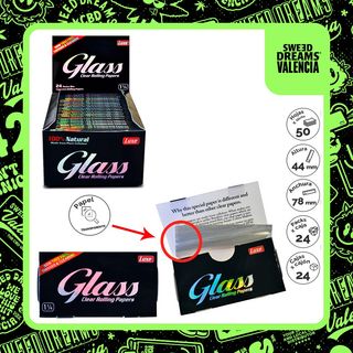 Papel Glass Transparente Celulosa 1 1/4