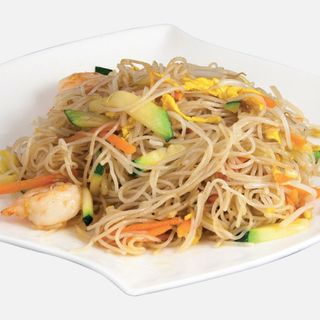 spaghetti di riso con gambero