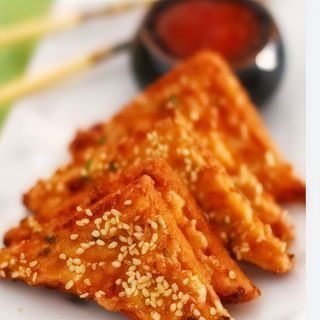 201.- Tostada De Gambas Fritas