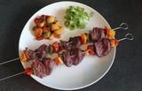 Brochette De Gesier Braisé + Acc