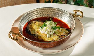 ბადრიჯანი პარმეჯანო სტრაჩატელათი