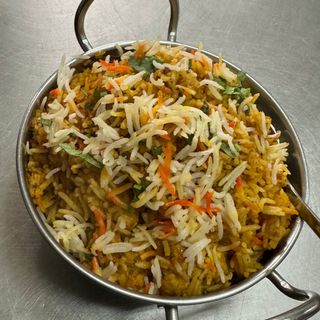 King Prawns Biryani With Sauce