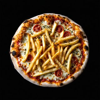 Margherita con patatine fritte