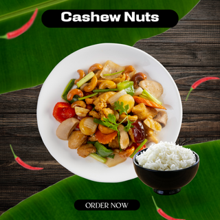 Stir-fried cashew nuts