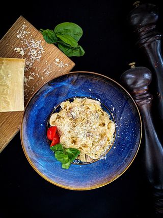 Феттучини с курицей и грибами/ Fettuccine cu pui si ciuperci