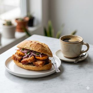 Pan Con Chicharrón Y Café Perú (250 Ml.)