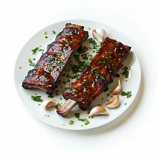 70a. Puntine di maiale all'aglio