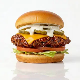 BBQ chicken burger