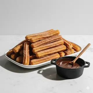 24 Xurros Amb Xocolata Desfeta (1 Lt.)