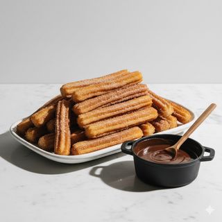 24 Xurros Amb Xocolata Desfeta (1 Lt.)