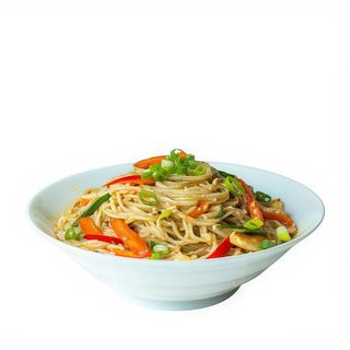 Fideos de arroz vegetarianos
