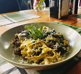 Tagliatelle Ze Szpinakiem