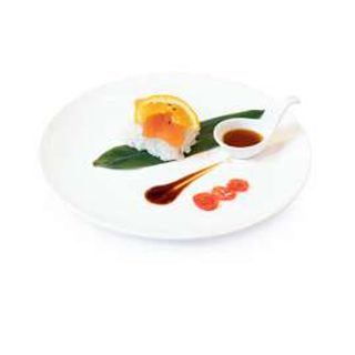 132. Chirashi salmone in ciotola di  riso all'aceto