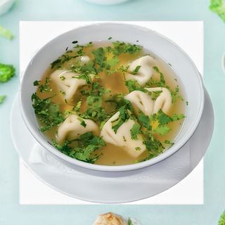 Soup with mini Khinkali