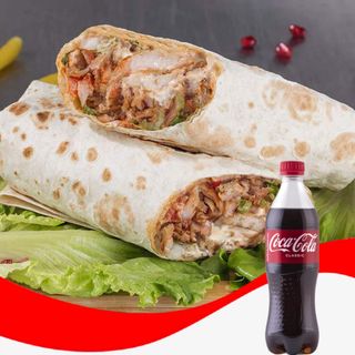 შაურმა  დიდი + კოკა-კოლა კლასიკი - 0,5ლ