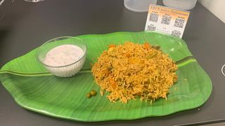 Veg Biryani + Onion Raitha