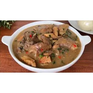 Goat meat White Soup with orisirisi