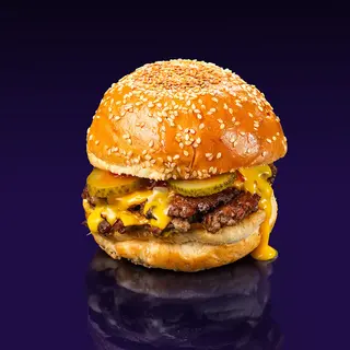 Cheeseburger Double + pomfrit