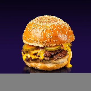 Cheeseburger Double + pomfrit
